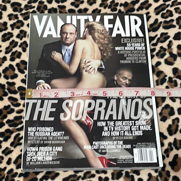 2007 Vanity Fair Magazine April Issue The Sopranos Tony James Gandolfini Vintage - Picture 7 of 16